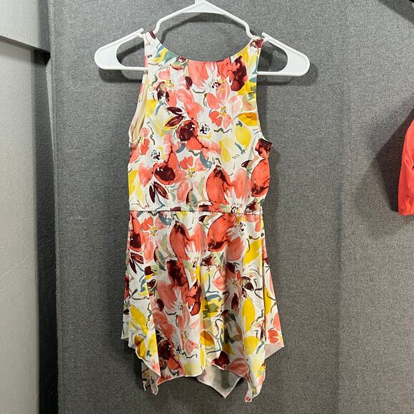 Denim & Co. Beach Handkerchief Hem Tankini with Brief Multicolor Size 2 - Picture 2 of 11